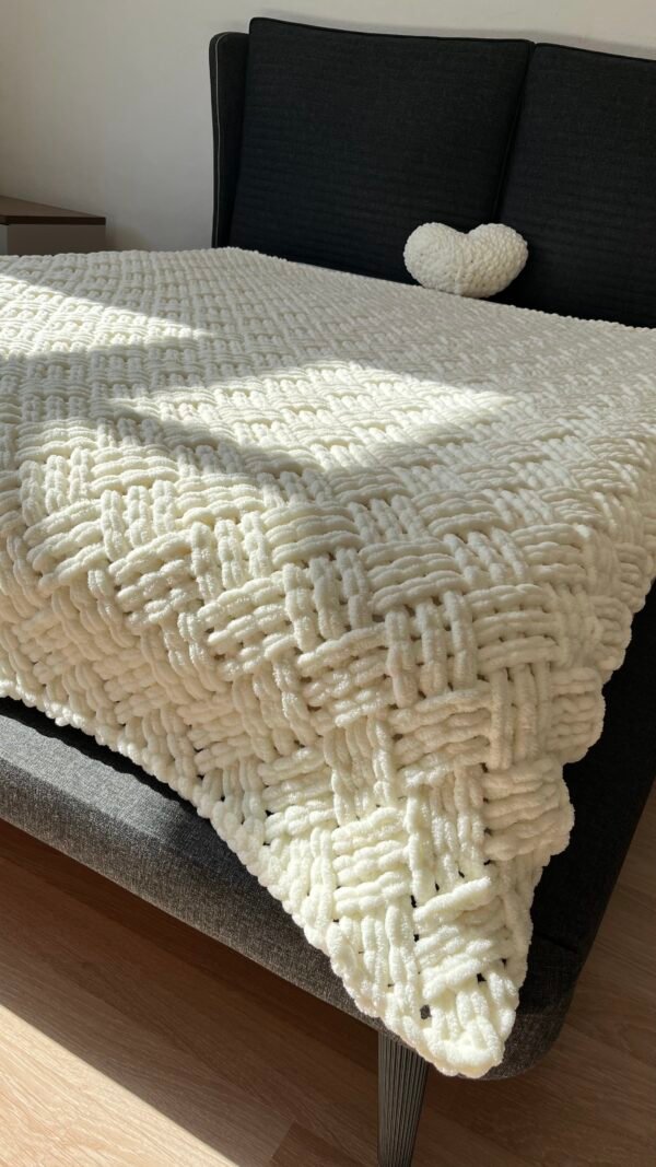 180x220 Çift Kişilik Battaniye Üçlü Küp Şeker Model