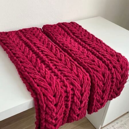35x200 Bordo Pufyy Atkı Burçak Model